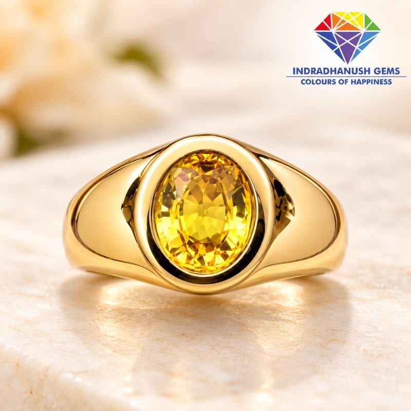 yellow sapphire oval